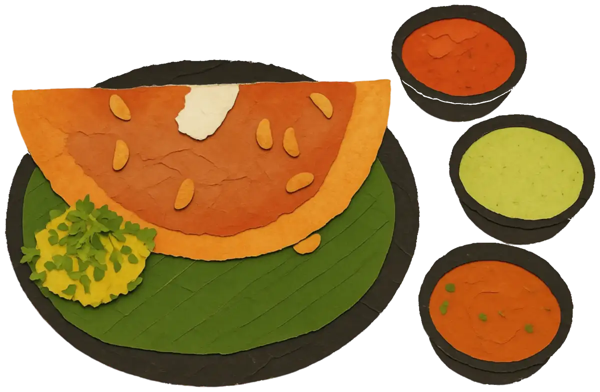 Benne Garlic Masala Dosa