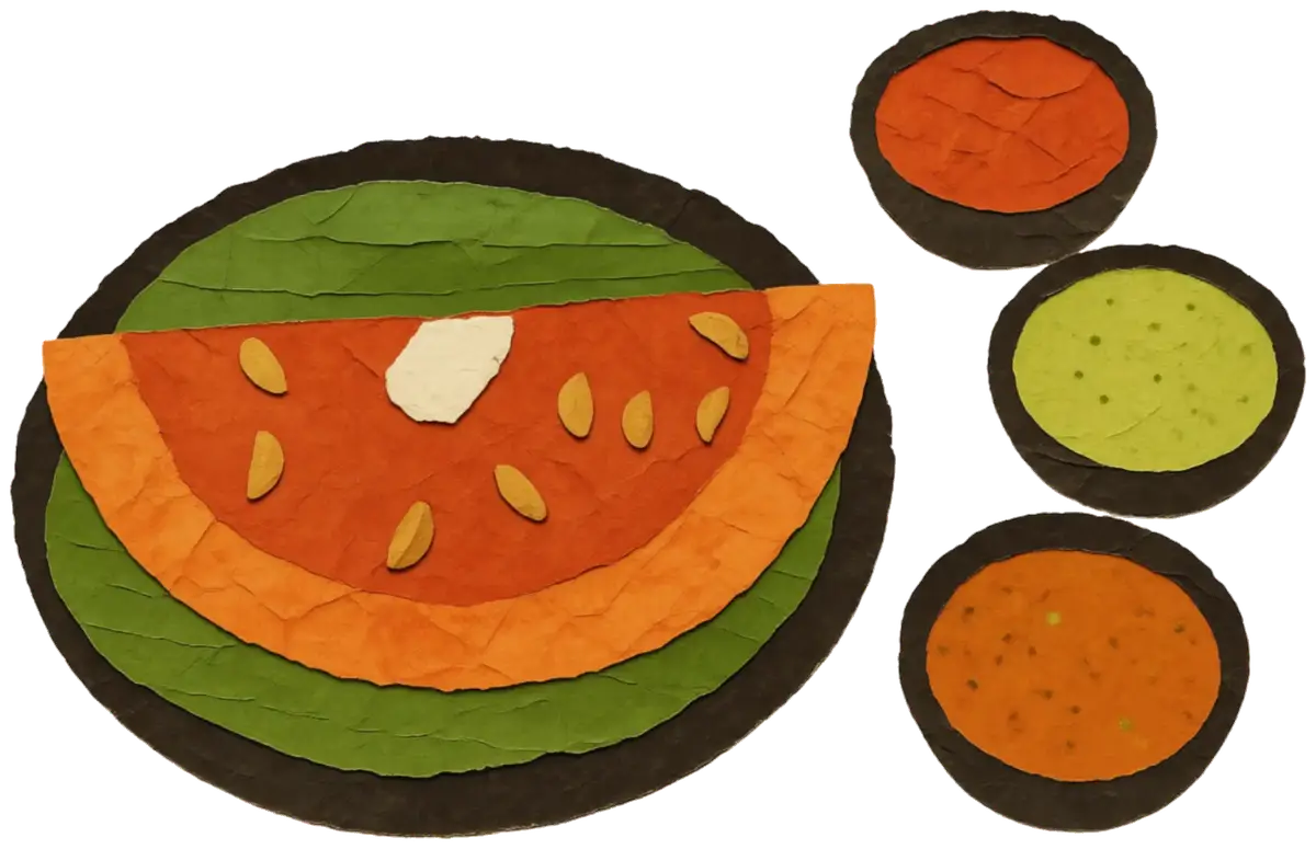 Benne Garlic Roast Dosa